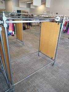 Heavy-Duty Rolling Clothing Rack