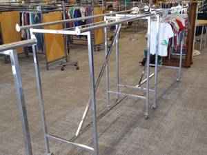 Rolling Clothing Rack