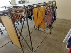 Heavy-Duty Rolling Clothing Rack