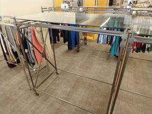 Heavy-Duty Rolling Clothing Rack