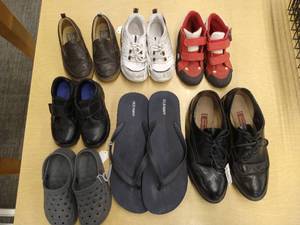 (7) Pairs Mens & Boys Shoes
