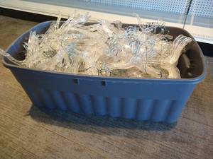(1) Large Tote of Clothing Hangers