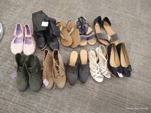 (10) Pairs Ladies Size 9-9.5 Shoes