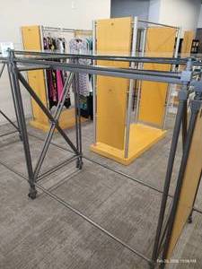 Heavy-Duty Rolling Clothing Rack