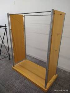 Rolling Dress Display Rack with Locking Wheels