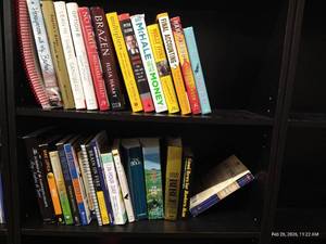 (2) Shelves of Fiction & Nonfiction Books