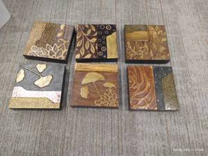 (6) Pieces Ceramic Wall Art