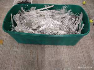 (1) Large Tote of Clothing Hangers