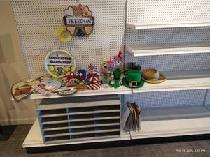 Contents of Shelves - Holiday Decor & Paper Organizer