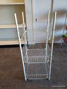 3-Tiered Wire Basket Display