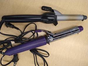 (2) Large-Barrell Curling Irons