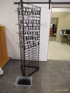 Triangular Wire Display Rack with Hooks