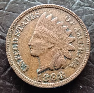 1898 Indian Penny - LIBERTY Visible