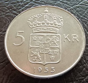 1955 Sweden Billion 5 Kronor