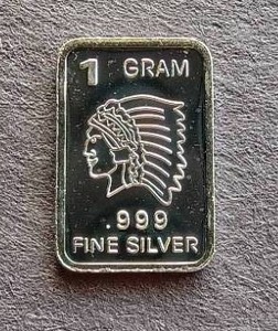 1 Gram Silver Bar - Indian