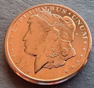 Morgan Style 1 oz Copper Round
