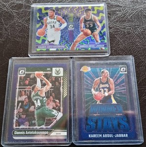 (3) Optic Prizm Cards - Giannis & Kareem