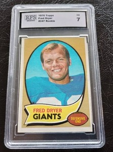 Slabbed 1970 Topps Fred Dryer Rookie Card