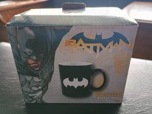 Licensed Batman Ceramic Heat Reveal Mug - New