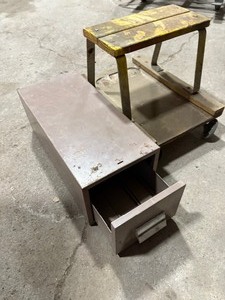 lot 63 image: Shop Stool and Organizer Drawer