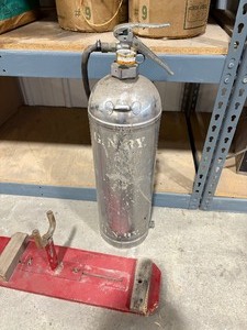lot 59 image: Old Fire Extinguisher and Homemade Shooting Rest