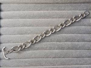 lot 52 image: Sterling Silver �ECCO� Heavy Chain  13.5 mm wide  Toggle Clasp  Over 7.5 inches in length