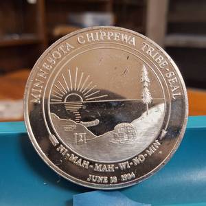 1975 Silver Bullion :: (RARE) :: .999 Fine Silver ::  "Sovereign Nation of the Minnesota Chippewa"