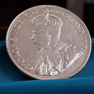 lot 75 image: 1936 Silver Canada Dollar  80% silver  Circulated but nice condition