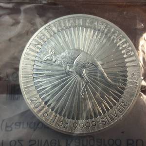 lot 183 image: 2016 1 OZ .9999 Fine Silver Kangaroo  Australia  Nothing finer