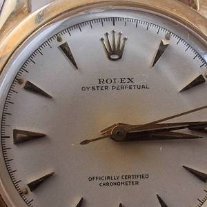 Vintage 14K Gold Rolex Oyster Perpetual Watch (Authenticated) :: 14K Gold Watchband, 16 mm