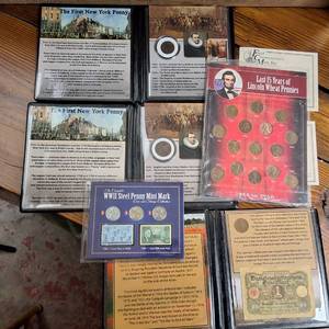 lot 417 image: Fascinating group of  Valuable, Collectible Coins historical sets all for one bid