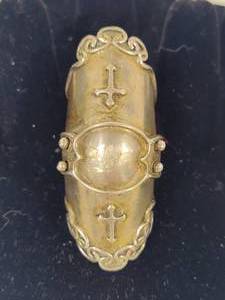 lot 56 image: 925 Sterling Silver Full Armor Ring