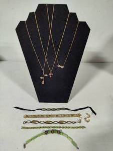 lot 84 image: 925 Silver Necklaces & Bracelets