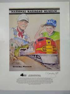 lot 108 image: National Railroad Museum Membership Print SignedNumbered by Steve Krueger