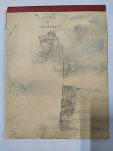 lot 116 image: Pencil Sketches of Horses in Action.