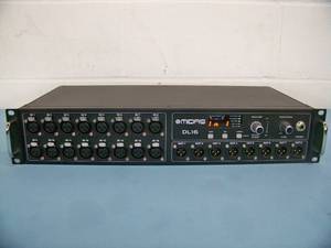 Midas 16-Input 8-Output Pro Audio Stage Box with Microphone Preamplifiers ULTRANET and ADAT Interfaces - Model DL16