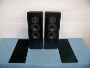 (2) Leon HI400 Horizon-Series Audiophile-Grade Monitor Loudspeakers  Pro Audio Speakers with Black Speaker Grilles