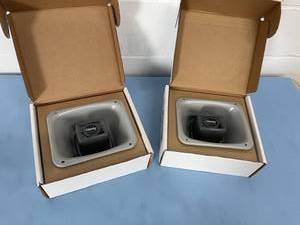 (2) Valcom FlexHorn Clarity S-604 Compact 70-Volt 4-Watt Paging Horn Loudspeakers