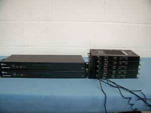 (2) Crestron CP3 3-Series Control Systems and (5) DM-TX-4KZ-202-C-M DM Transmitters - includes Power Supplies