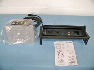 (2) Extron Cable Cubbie-Type and Netbox Axial AV Audio & Video Cable Access Cover Hidden Cable Systems