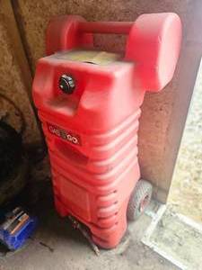 25 GALLON ROLLING GAS TANK