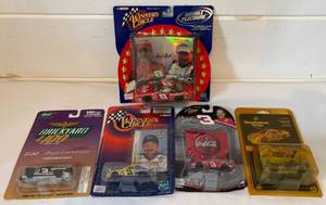 lot 20 image: Lot of Five NASCAR Matchbox Size Cars in Boxes