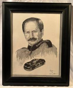 lot 33 image: Framed Print of Dale Earnhardt Sr.