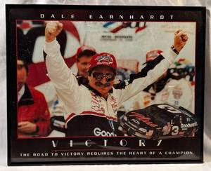 lot 44 image: 1998 Daytona 500 Victory Framed Poster of Dale Earnhardt Sr.