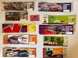 lot 71 image: Lot of 14 Michigan International Speedway Tickets