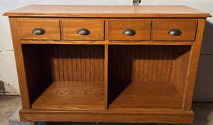 lot 91 image: Mission Style Cabinet Matching Lot 90