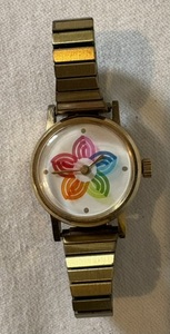 lot 106 image: Vintage Le Jour Time Co. Color Wheel Wristwatch