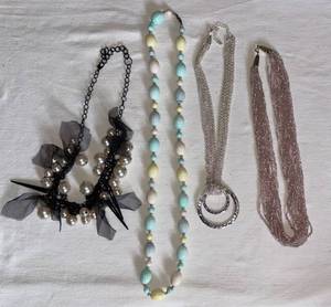 lot 113 image: Funky Costume Jewelry Necklaces