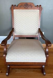 lot 149 image: Vintage Victorian Style Platform Rocker