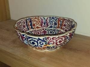 Vintage Porcelain Bowl by Royal Vienna RB Austria 3 12 x 9